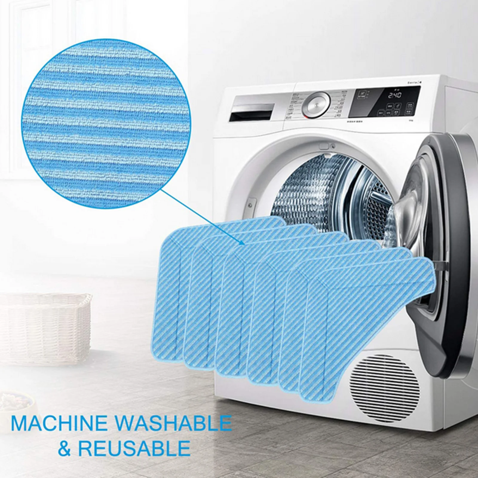 

1 шт. моющиеся тряпки для швабры ThermaPro Elite 12 в 1 Паровая Швабра для мытья полов Сменные чистящие аксессуары