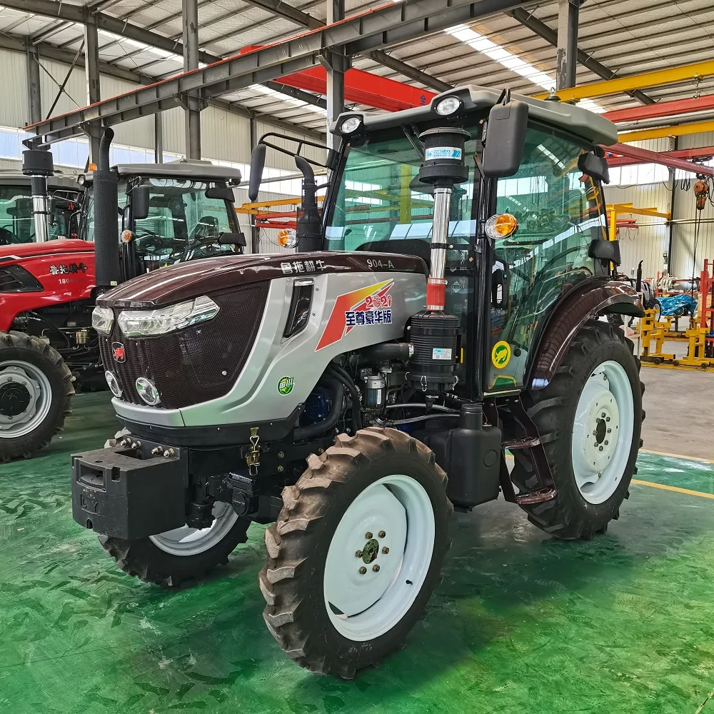 90hp 4WD высококачественный сельскохозяйственный трактор с кабиной | Автомобили и
