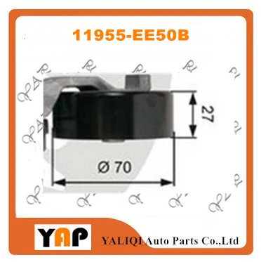 Автоматический натяжитель ремня для FITNISSAN BLUEBIRD SYLPHY QASHQAI TEANA GENISS G11Z J10Z J32Z L10Z MR20DE MR18DE 11955-EE50B