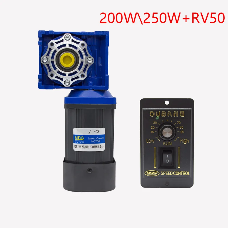 AC 200 v 250W RV50 червячный редукторный двигатель высокий крутящий момент Реверсивный