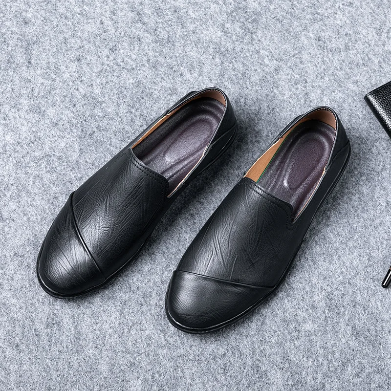 Обувь для вождения Мужские туфли из натуральной кожи Брендовая Классическая