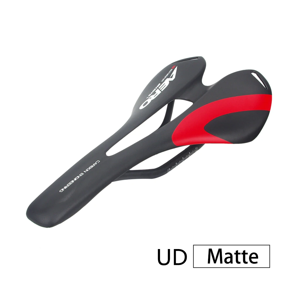 red matt UD Красочный Ullicyc топ-уровень горный велосипед полный карбоновое седло шоссейное велосипедное седло MTB переднее Sella Sillin Seat Matround - Цвет: red matt UD