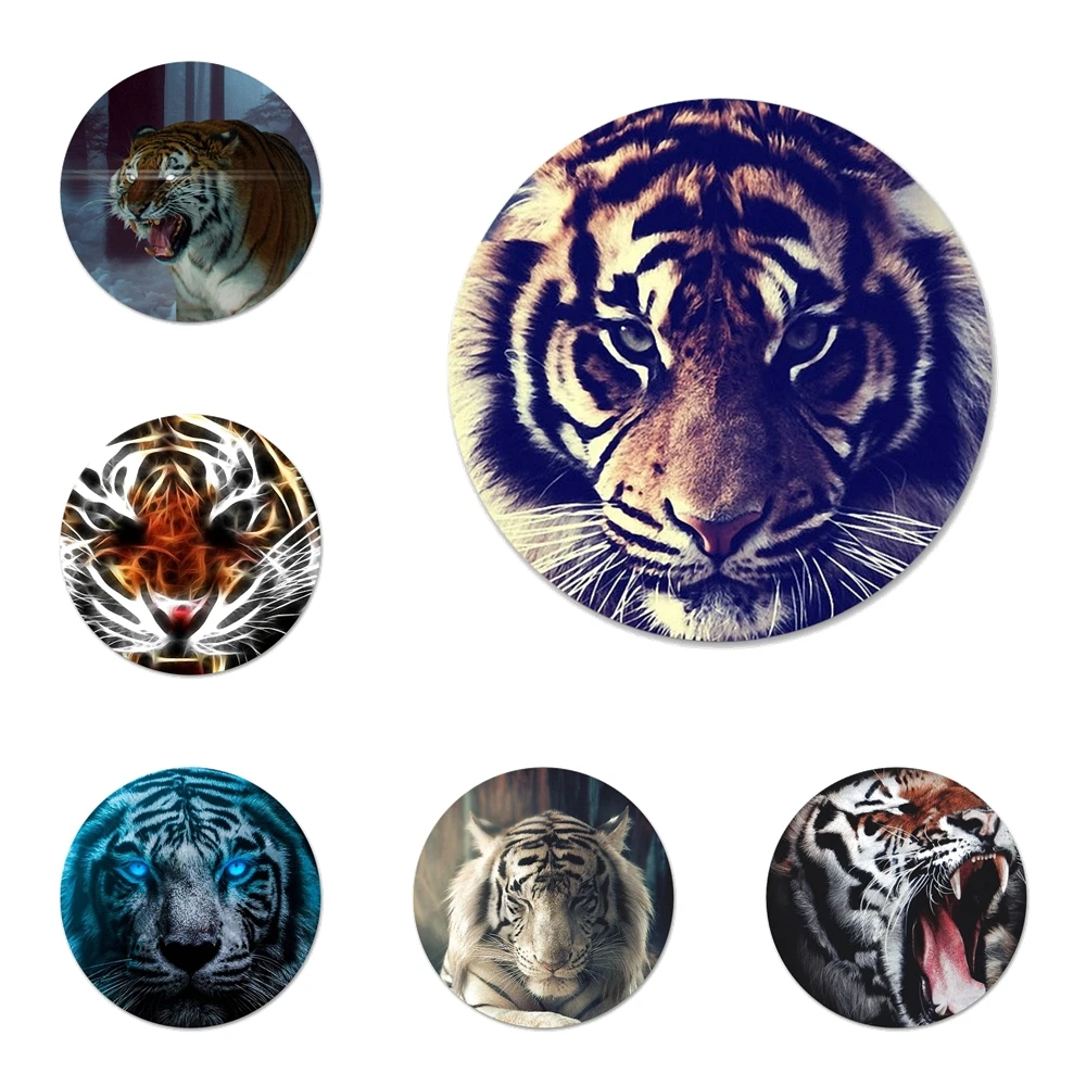 Значки с тигром 58 мм для фотографий|Значки| |