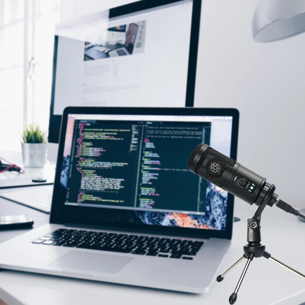 Конденсаторный usb микрофон BOMGE для студийной записи ноутбука ПК windows mac youtube tiktok