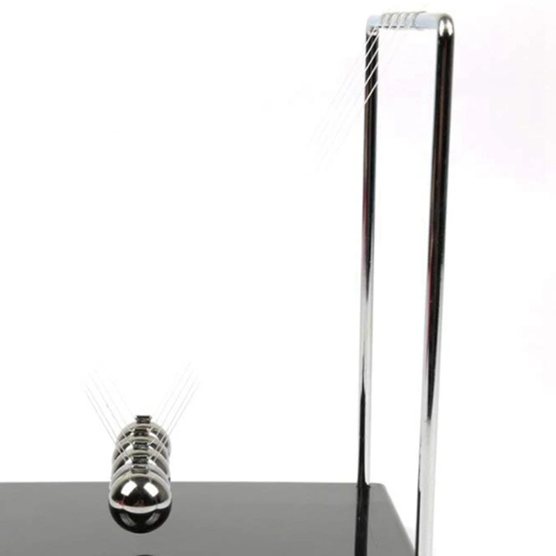 

New 2 Pcs Home Office Desk Decoration: 1 Pcs Pendulum Ball Collision Model & 2 Pcs Perpetual Motion Desk Sculpture Toy