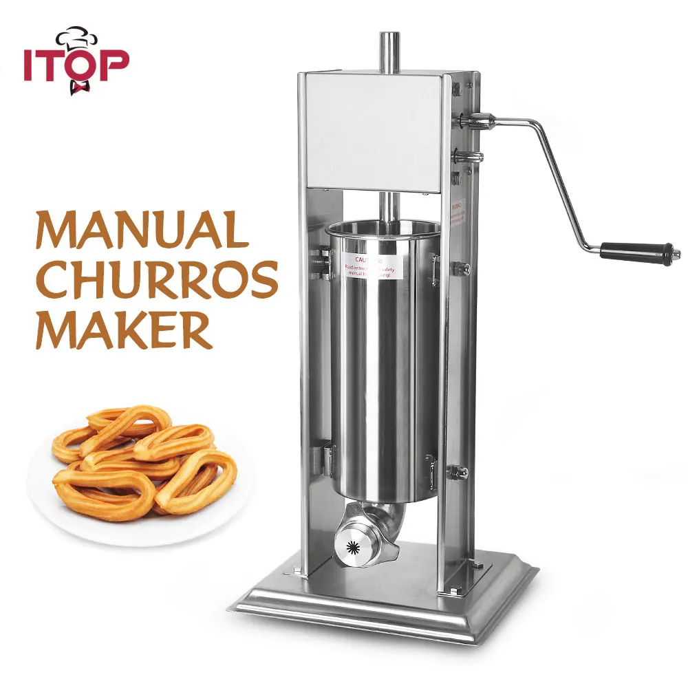 ITOP Ручная вертикальная 5 л/7 л/10 л/15 л чурромашина Из Нержавеющей Стали Испанская