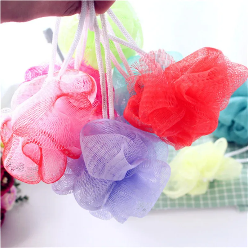 1 шт. шарики для ванн Rich пузыри объемная Цветочная губка ванны щетка душа гель