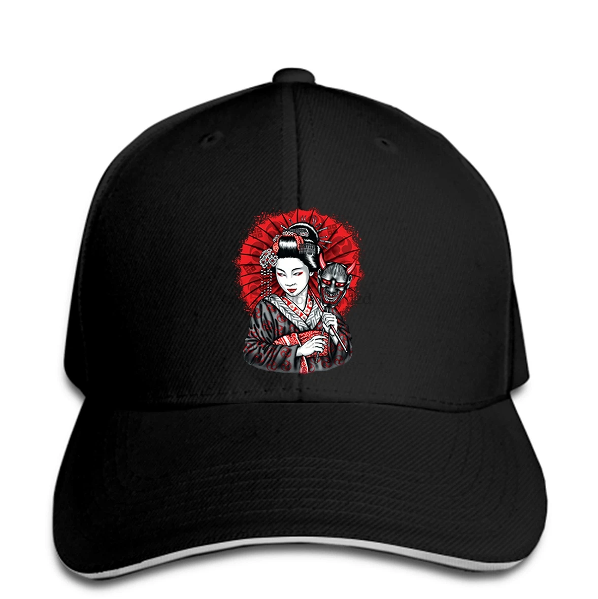 Мужская маска гейши они Yokai Ogre Kuruoshiki Азиатская художественная культура Crewneck