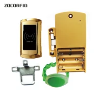 redesign intelligent locker lock rfid electronic cabinet sauna wardrobe lock zinc alloy panel free wristband