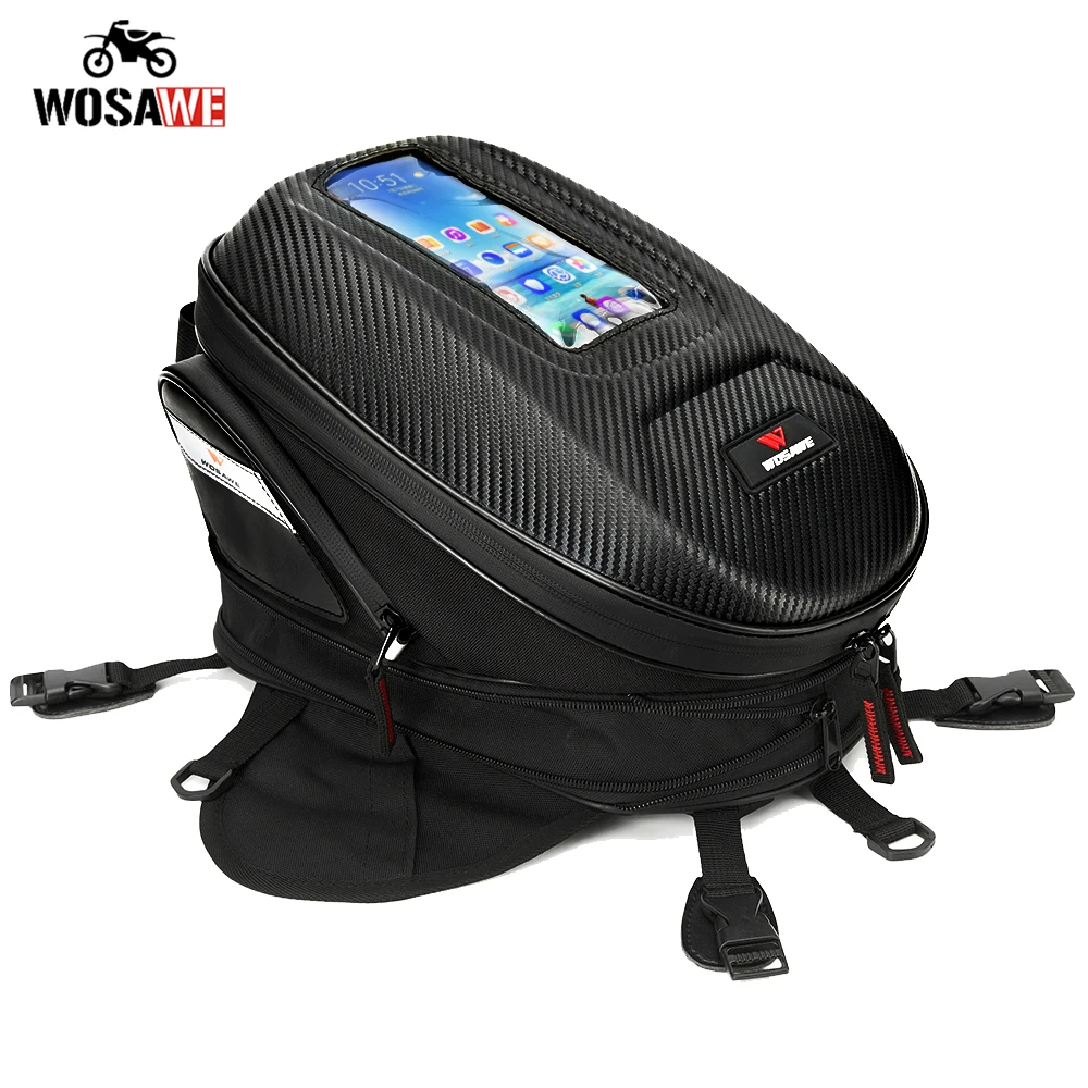 WOSAWE мотоциклетная сумка с магнитным баком мобильный телефон GPS навигационная