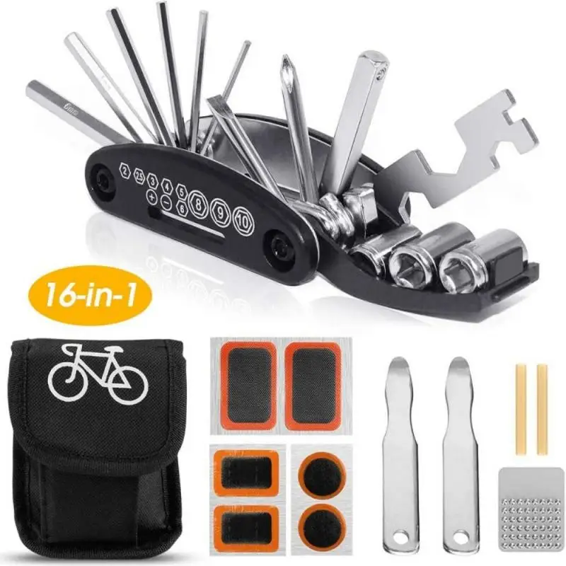 Купи Bicycle Repair Tools Multifunctional Maintenance Tool Tire Repair Tool Set Car Repair Kit Mountain Bike Maintenance Kit за 585 рублей в магазине AliExpress