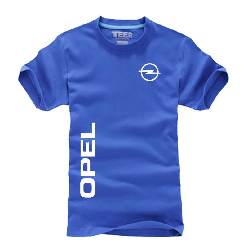 Новые хлопковые футболки с принтом OPEL Топы И Футболки коротким рукавом модные