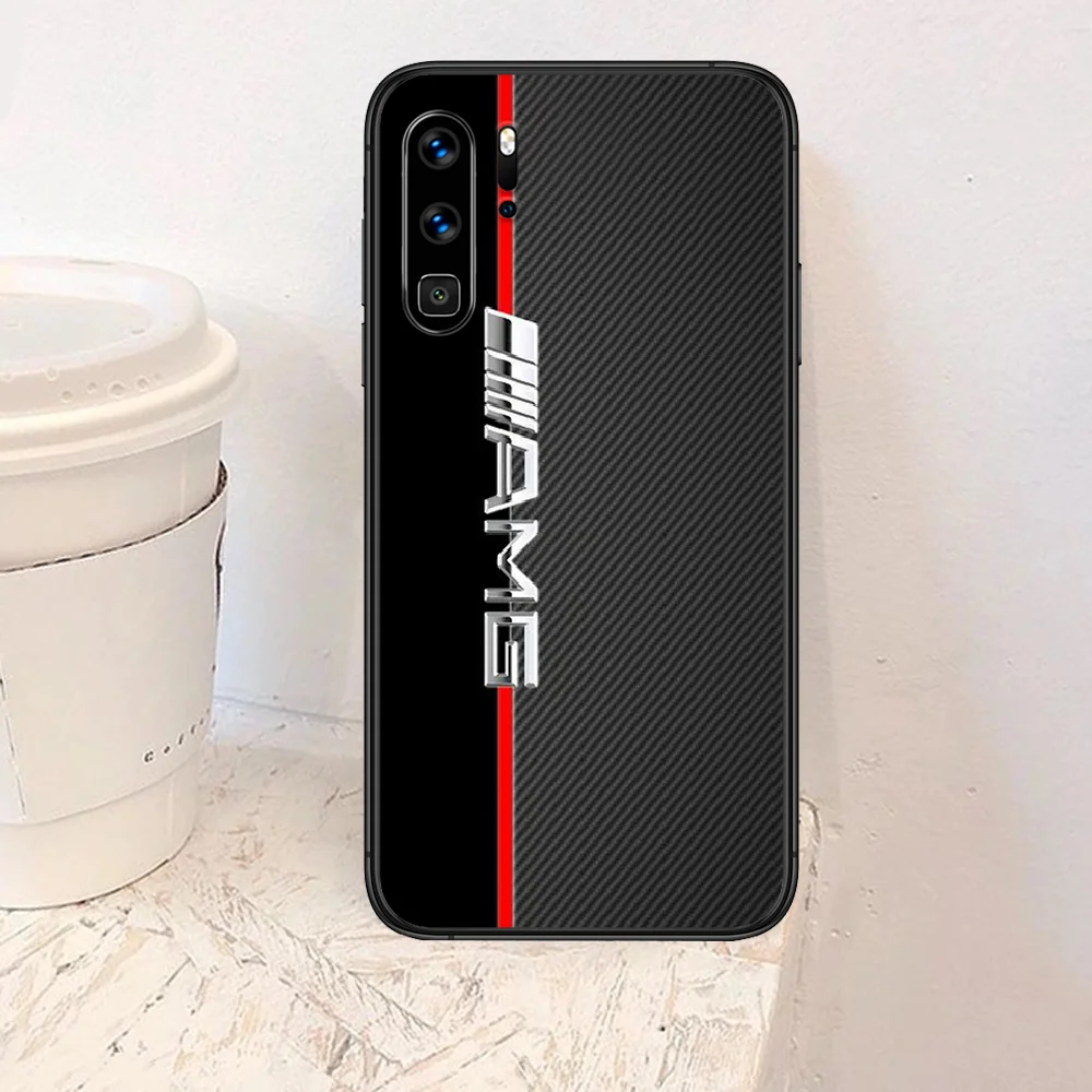 

Mercedes Benz AMGs Car Phone Case For Huawei P Mate Smart 10 20 30 40 Lite Z 2019 Pro black Back Fashion Cell Soft Waterproof 3D