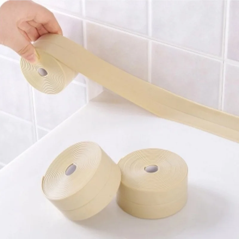 

3.2m Sink Kitchen Sealing Strip Bathroom Mildew Proof Self-Adhesive Tape Pool Bath Caulk Seal Gap Strip Waterproof Wall Sticker