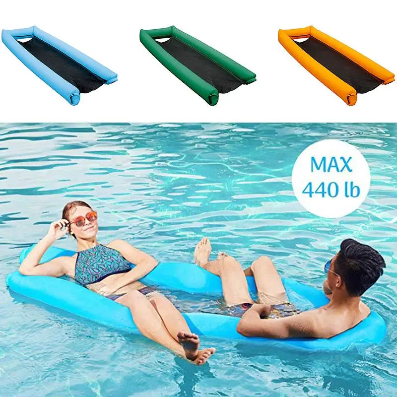 

Floating Chair Water Hammock Beach Kids Summer 3 Color PVC Floating Bed Swimming Pool Adults Lounge