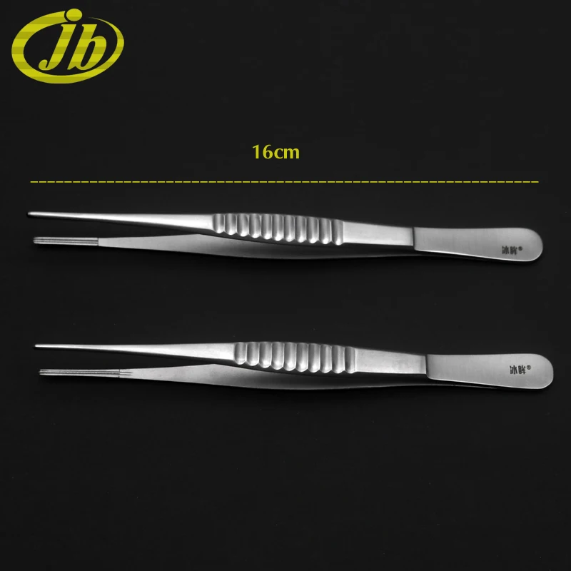 Notched Forceps stainless steel 16cm tissue forceps surgical operating instrument cosmetic plastic surgery