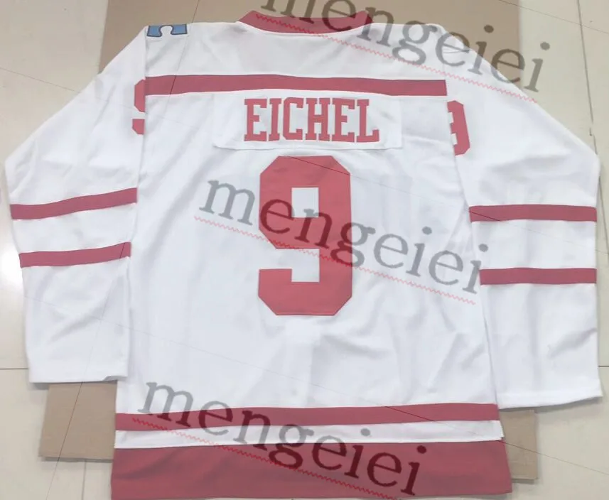

Custom BOSTON UNIVERSITY 9 JACK EICHEL Hockey Jersey Embroidery Stitched Customize any number and name Jerseys