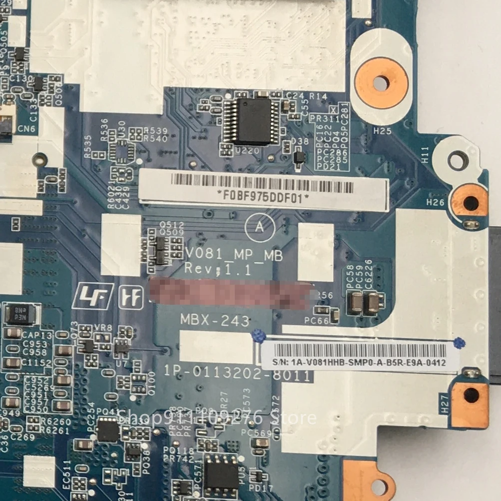 

Original Laptop Motherboard for SONY MBX-243 1P-0113202-8011 1P-0113J03-8011