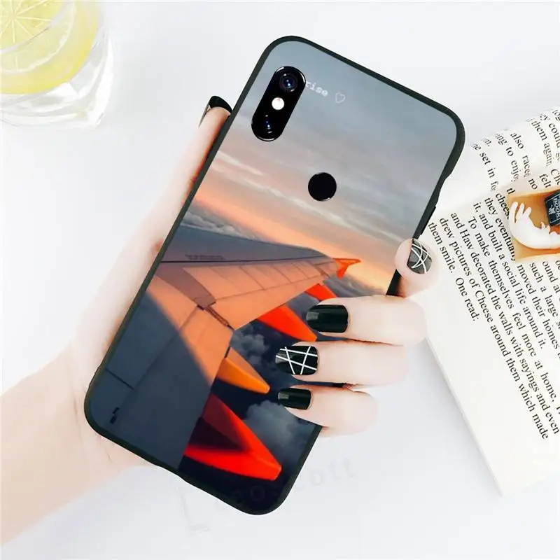 

Aircraft Airplane fly travel cloud Phone Cases For Xiaomi Redmi note 7 8 9 t k30 max3 9 s 10 pro lite