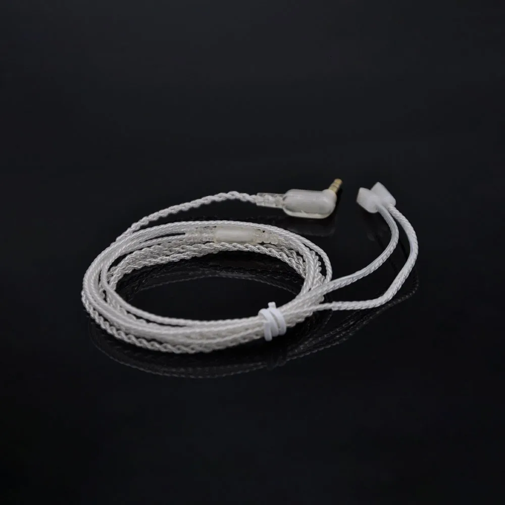 Плотным верхним ворсом KZ ZS3 ZS4 ZS5 ZS6 кабель 2pin 0,75 мм обновлен с серебряным покрытием кабель наушников обновления кабель для наушников Наушники KZ ZS4 ZSA ED16