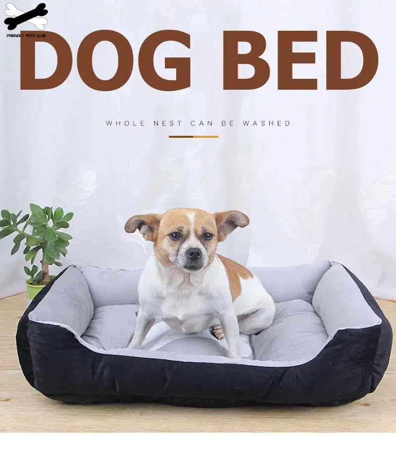 

Bone Pet Bed Warm Linen Cat House For Small Medium Large Dog Soft Washable Puppy Cotton Kennel Wash Ship From Germany