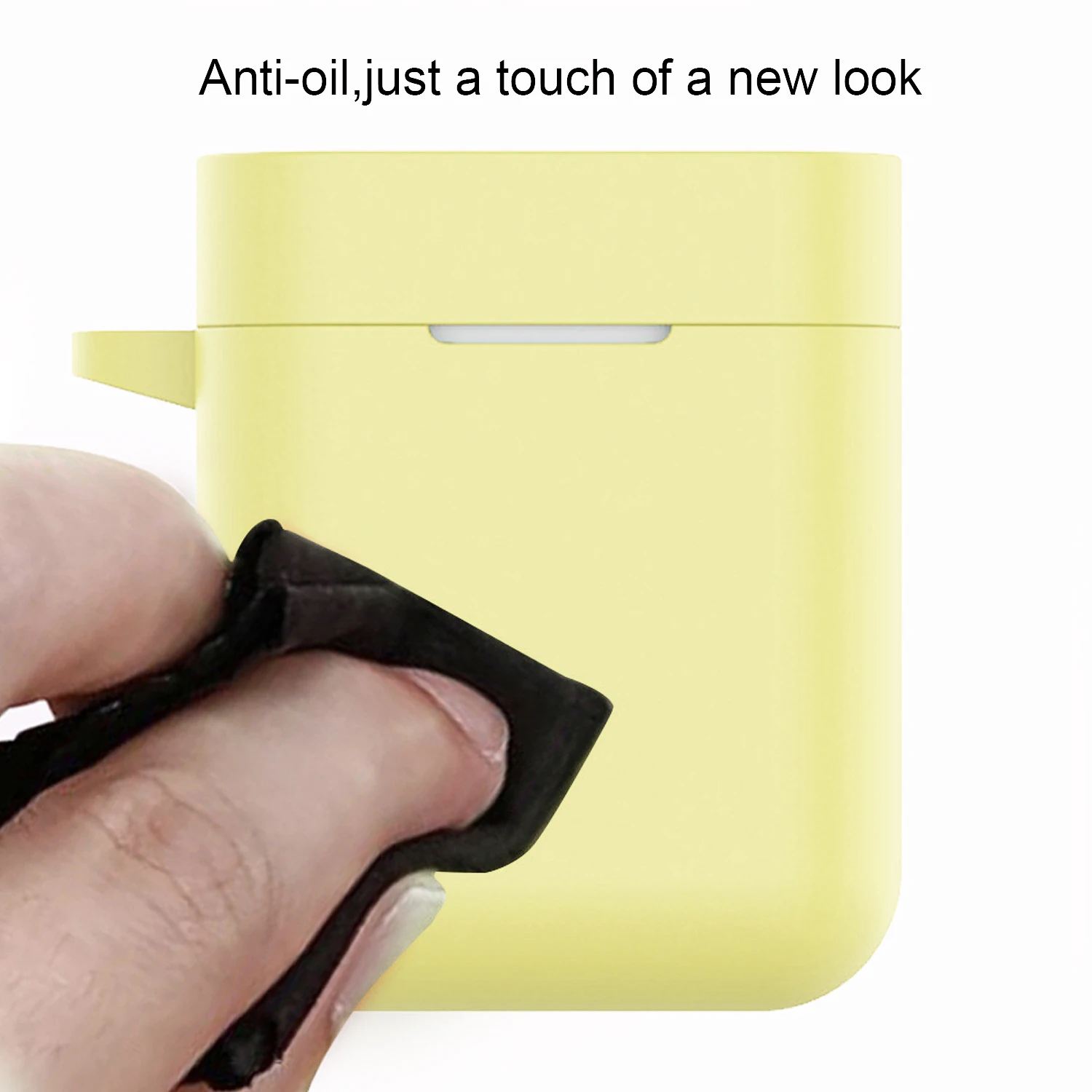 Vococal Portable Dustproof Anti-fall Soft Silicone Cover Case with Carabiner for Xiaomi Xiao Mi Air Wireless Earphone | Электроника