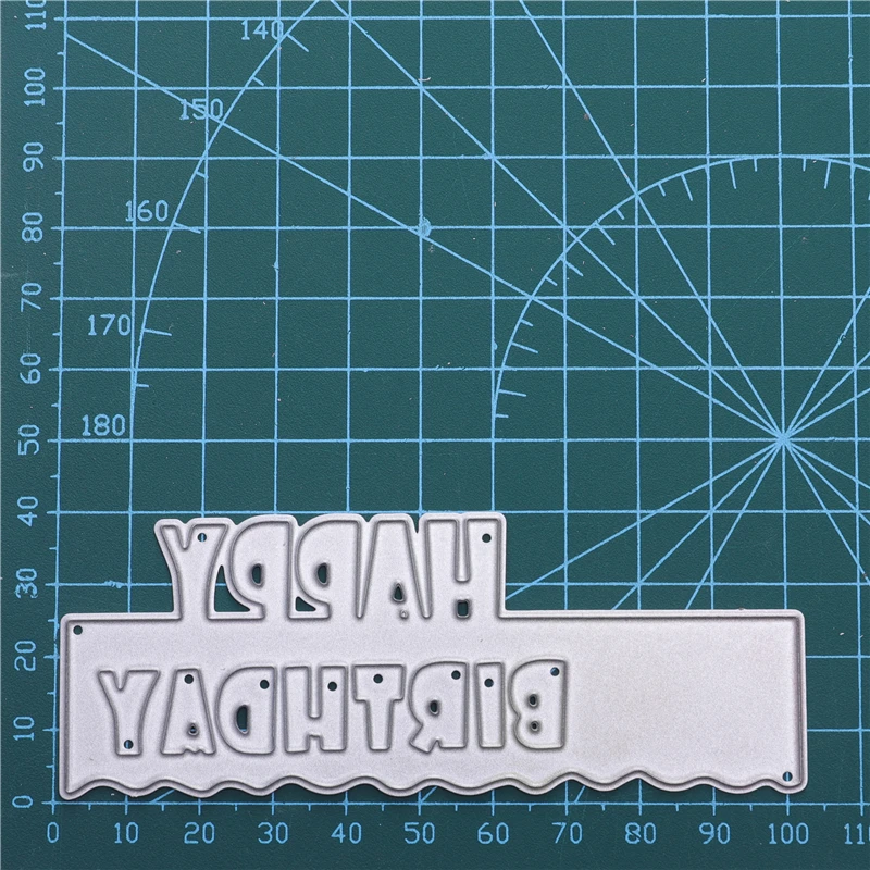 DiyArts с днем рождения границы резки металла умереть для скрапбукинга декоративная