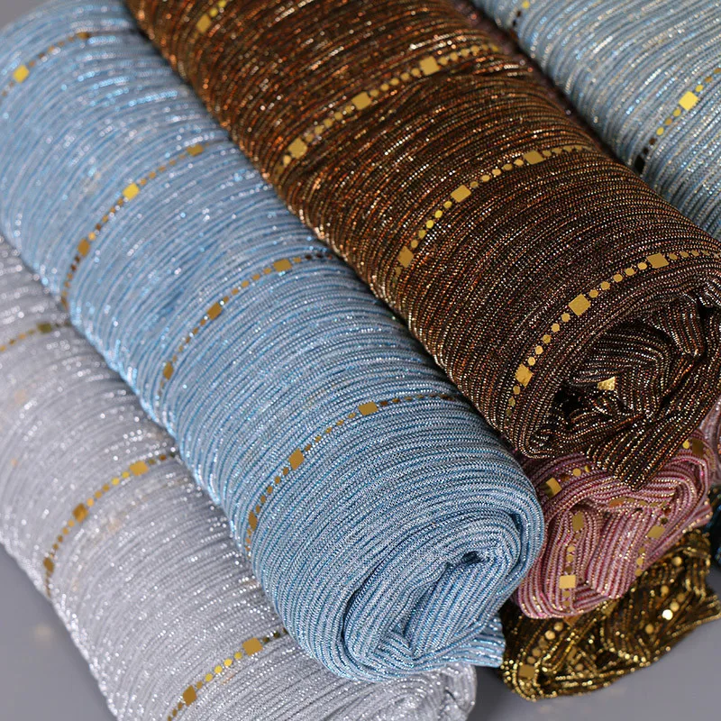 

NEW women Gold silk solid color muslim head scarf shawls and wraps pashmina bandana female foulard soft hijab stores