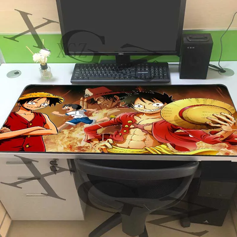 

XGZ Large Game Mouse Pad Black Lock-edge Anime Custom Office Computer Desk Mat Rubber Slip 900x400 / 900x300 Xxl
