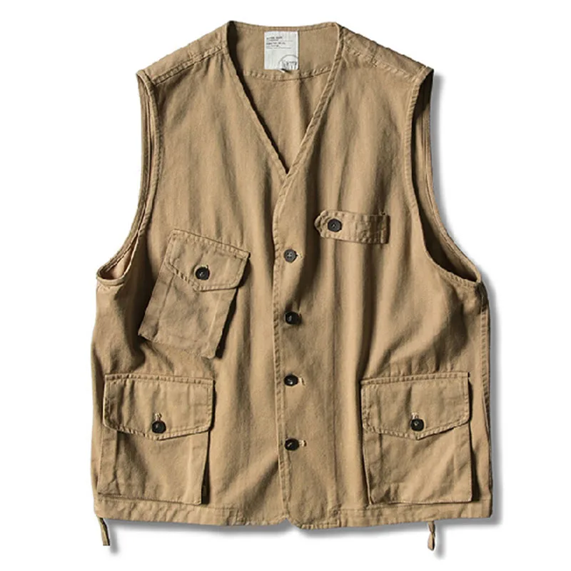 

Summer Vest Work Vest Men Veste Sans Manches Mens Gilet Sans Manche Homme Gilet Homme Veste Homme Cotton Khaki Comfort Casual