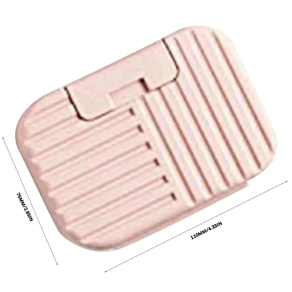 

Soap Dish Travel Soap Box Soap Container Travel Gift Toilet Storage Box Waterproof Soap Box Stripe Storage Rack