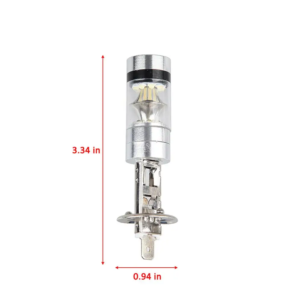 2 шт H1 светодиодный супер яркий высокой мощности 20 SMD 100 Вт Автомобильный
