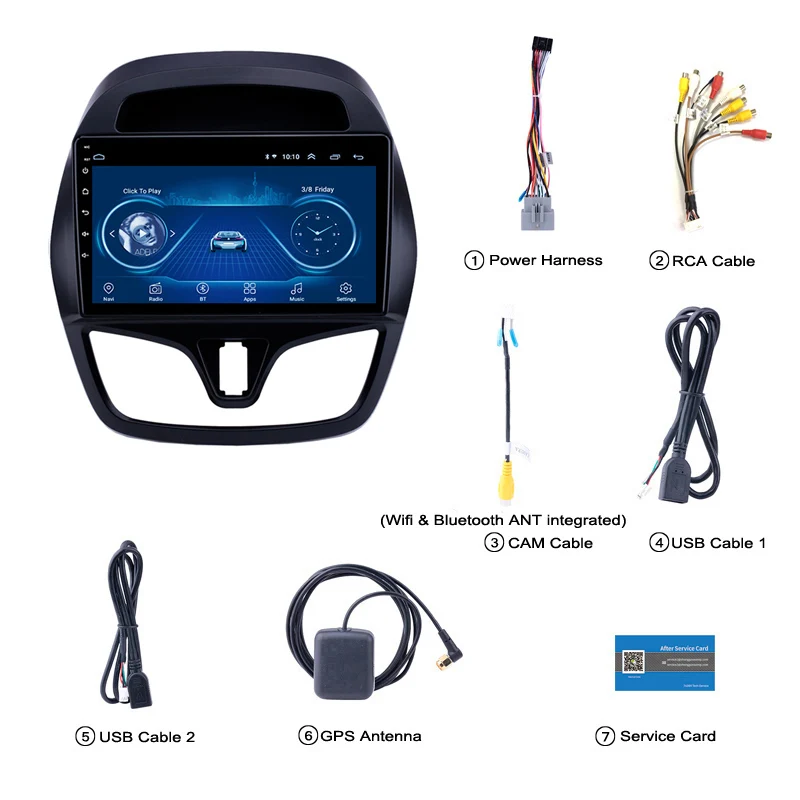 Wanqi Android 8 1 для CHEVROLET Spark Beat 2015 2016 2017 мультимедийный стерео автомобильный DVD-плеер