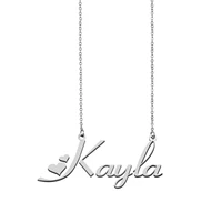 name necklace kayla personalised stainless steel gold for women choker alphabet letter pendant girls mom jewelry gift