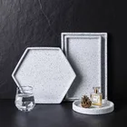 Большая геометрическая форма для бетона, прямоугольная цементная фотоформа, круглый поднос для домашнего хранения, эпоксидная смола