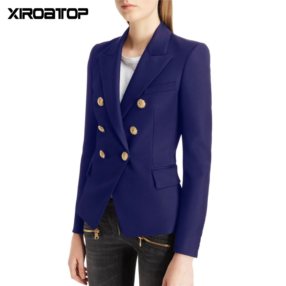 

Hot Sale Fashion Autumn Women Blazers Jackets Work Office Lady Suit Slim Double Breasted Business Female Blazer Coat Talever