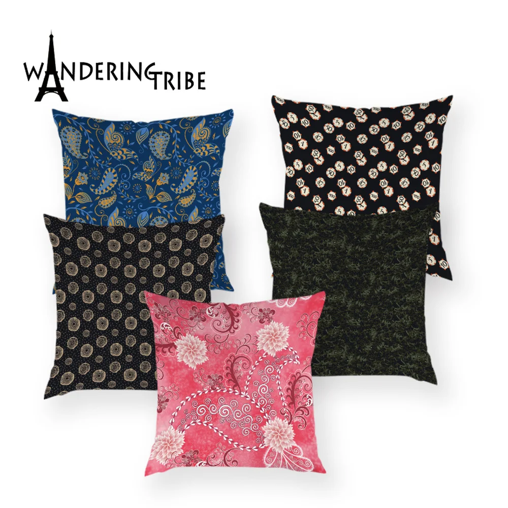 Чехол для подушки с абстрактными цветами декоративные наволочки подушек в виде