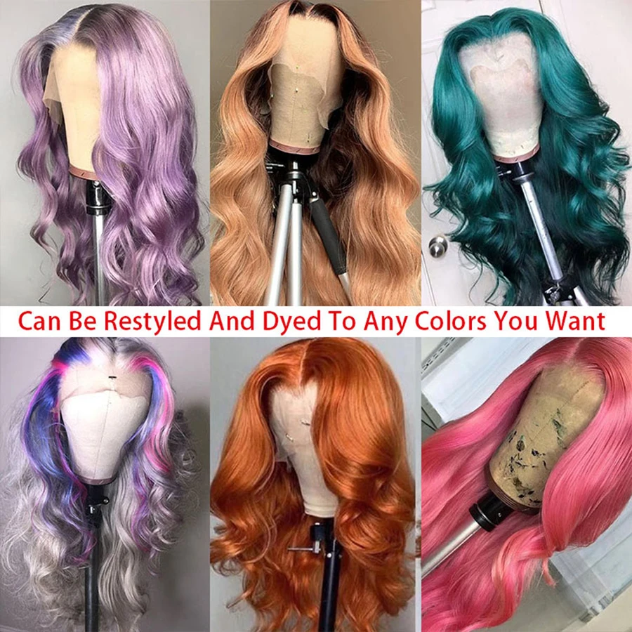 Парик RXY Body Wave на сетке спереди 13X4 Hd передний al парик 250% прозрачные 360