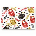 Кукла Русская кукла сердце листья красный цвет богатая девушка сувенир стиковрик аксессуары для ванной набор напольные ковры домашний декор