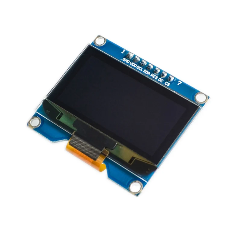 Модуль SSD1309 7-контактный OLED-экран 1 54 дюйма белый совместим с SSD1306 SPI интерфейс 128*64 -