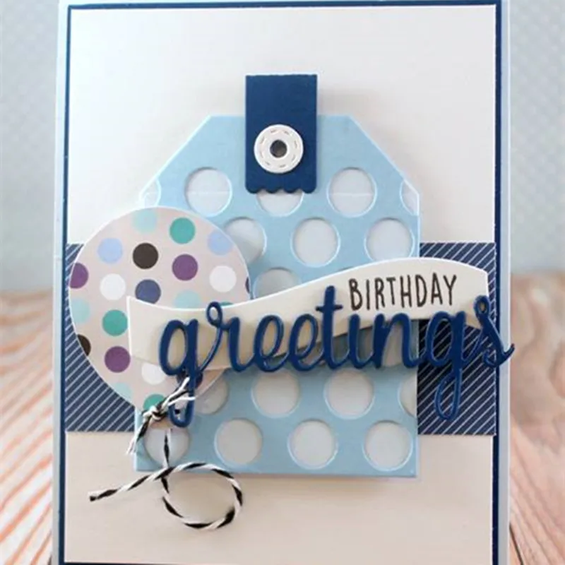 Декоративные штампы с узором в виде круглых точек для изготовления открыток