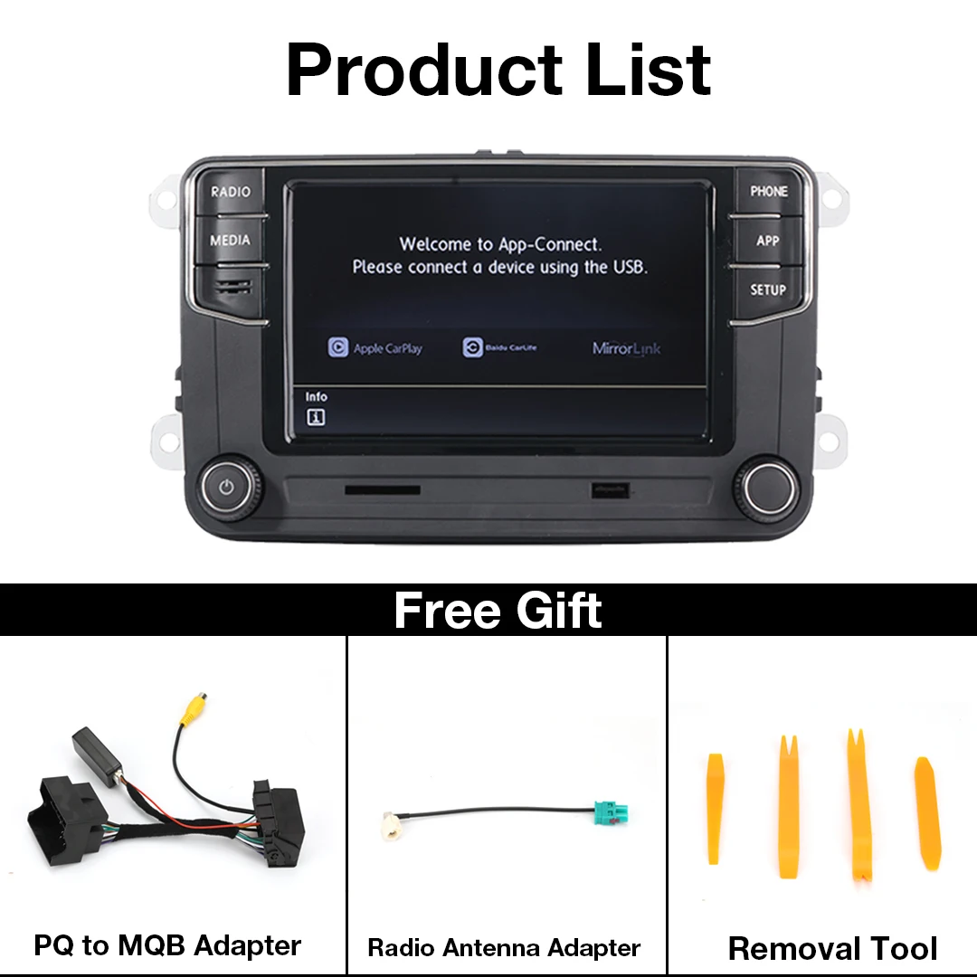 RCD360 Автомагнитола для VW головное устройство Зеркало Ссылка стерео Polo Golf MK5 MK6 Passat