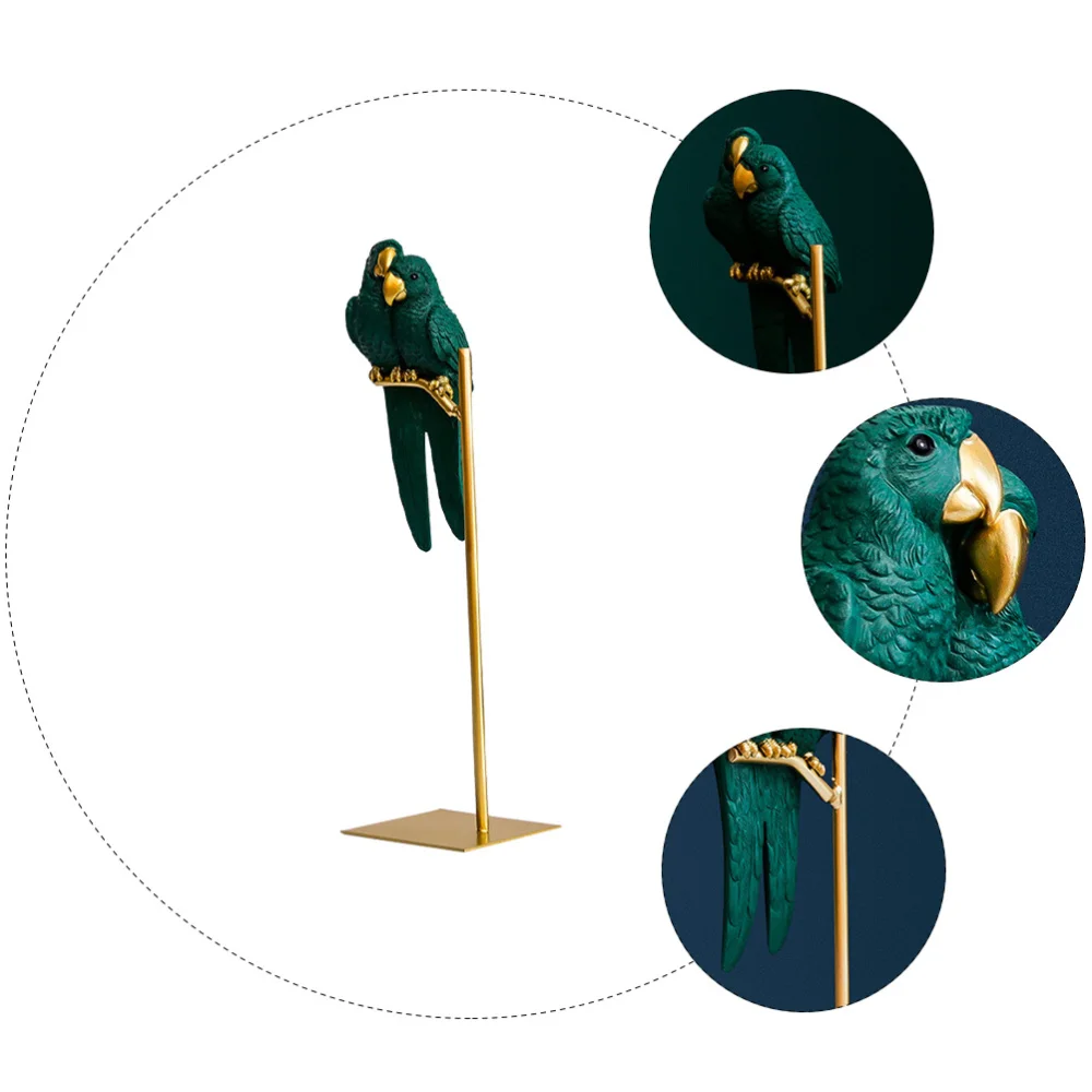 

Couple Parrot Ornament Desktop Parrot Decoration Fashionable Parrot Ornament