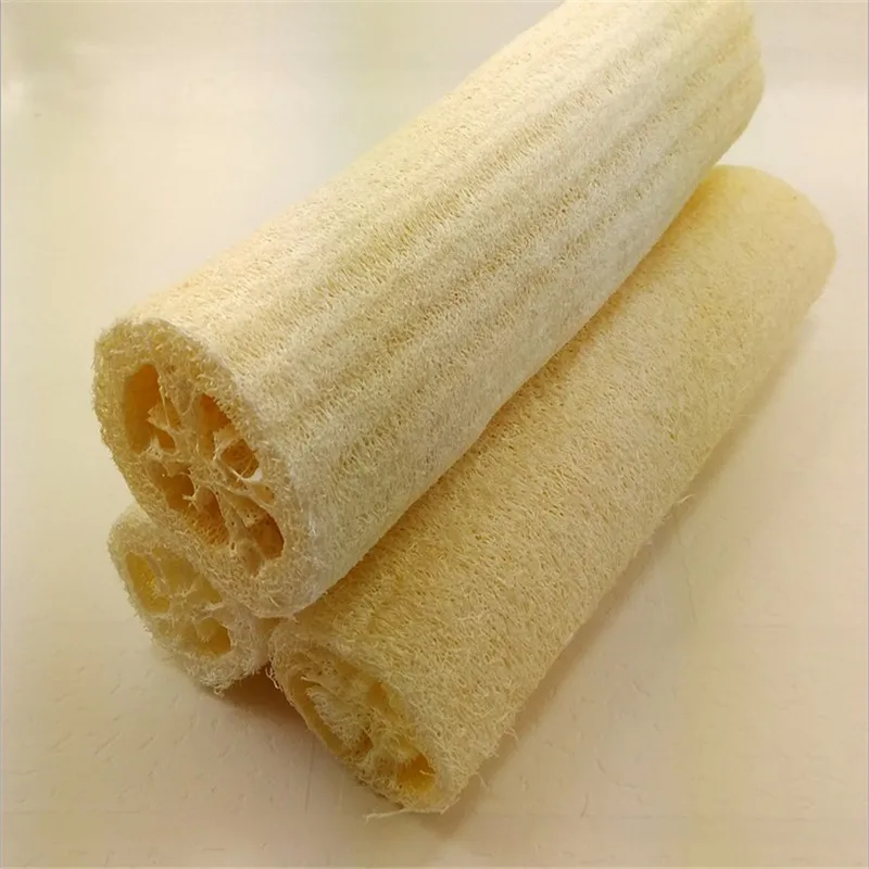 Новинка 2 шт натуральная люфа Luffa Ванна Душ мыть горшок для тела чаша Губка скруббер Ванна щетка Душ массаж спа щетка для глубокой чистки