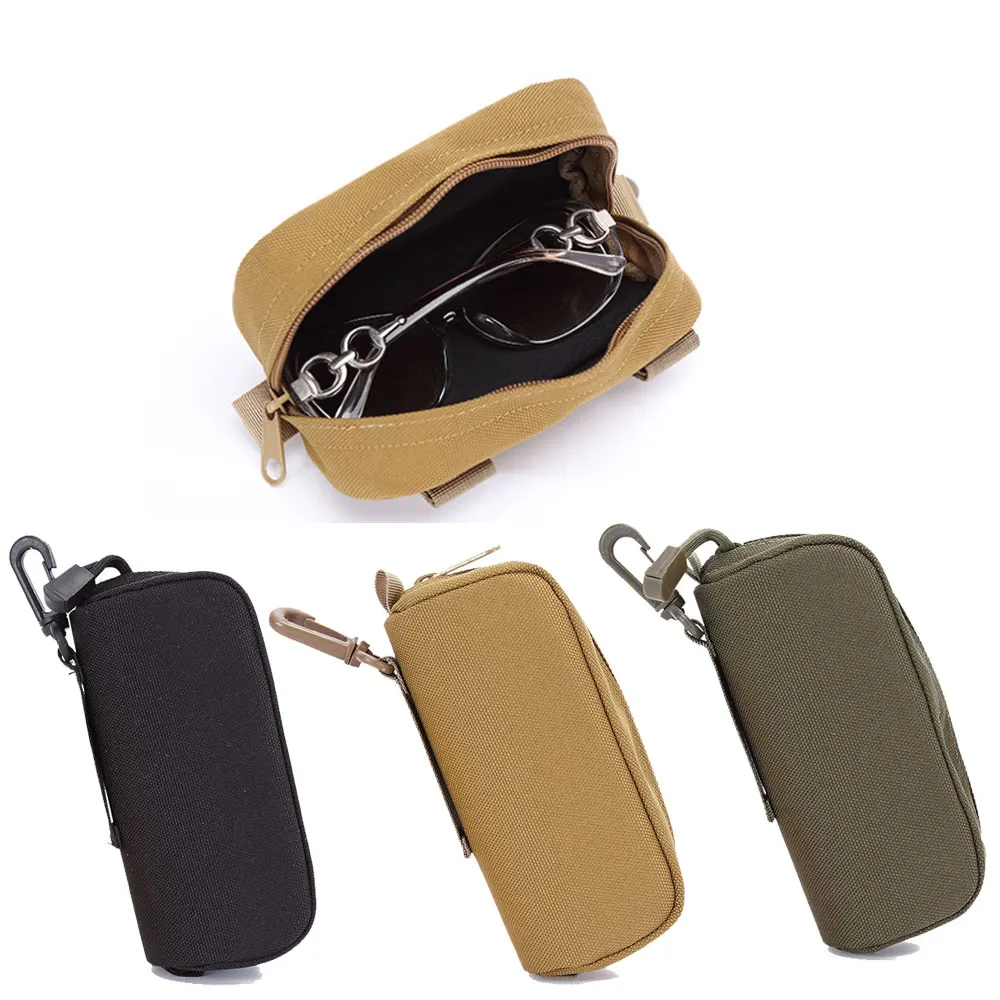 

Molle Tactical Glasses Pouch Sunglasses EDC Waist Pack Utility Military Hunting Accessories Organizer Eyeglasses Case Bag X565D