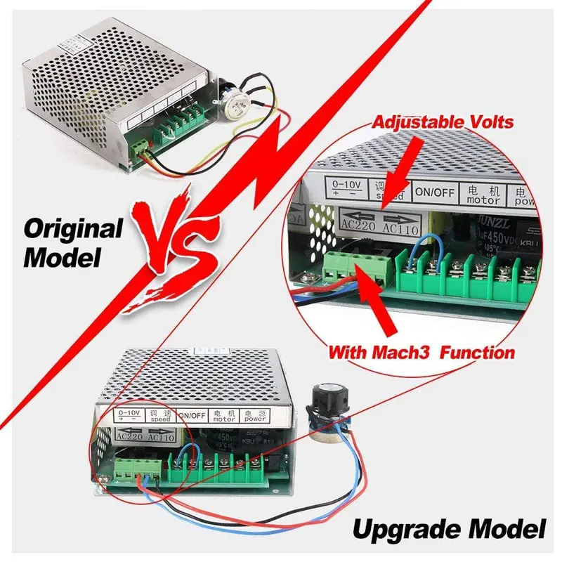 Комплекты шпинделей с ЧПУ 500 Вт электродвигатель шпинделя воздушным охлаждением