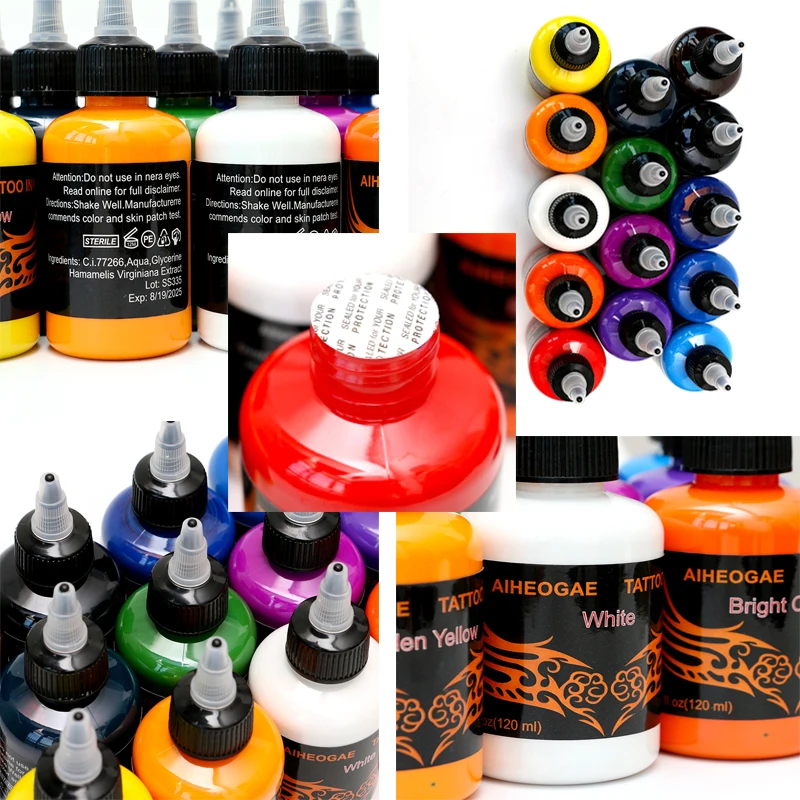 14pcs 120ml Microblading Tattoo Ink Pigment for permanent Makeup Eyebrow Eyeliner Lip Body Arts Paint Makeup Tattoo Supplies
