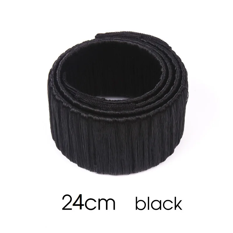 black 24cm 1 Набор для женщин и девочек, волшебный стиль, инструменты для укладки волос, булочки, Braiders, щипцы для завивки волос, лента для волос, аксессуары для волос - Цвет: black 24cm