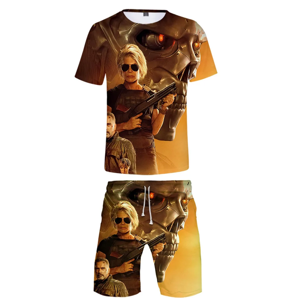 Женский/мужской комплект из двух предметов летний укороченный топ и шорты