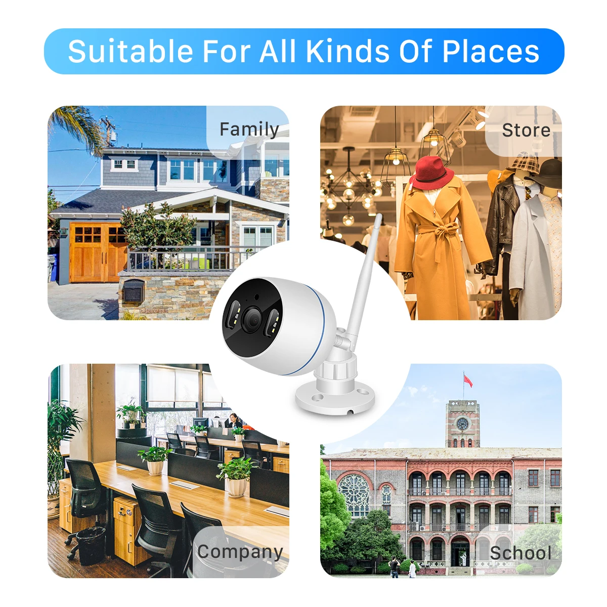 HD 2MP 1080P Водонепроницаемая WiFi IP камера двухсторонняя аудио беспроводная уличная камера 20 м полноцветная камера ночного видения CCTV камера безопасности